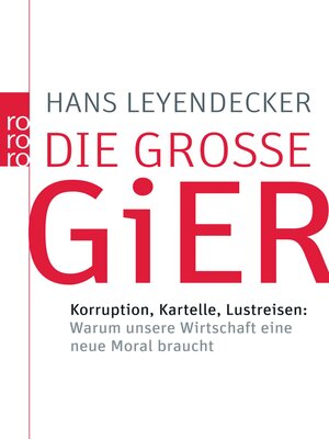 cover image of Die große Gier